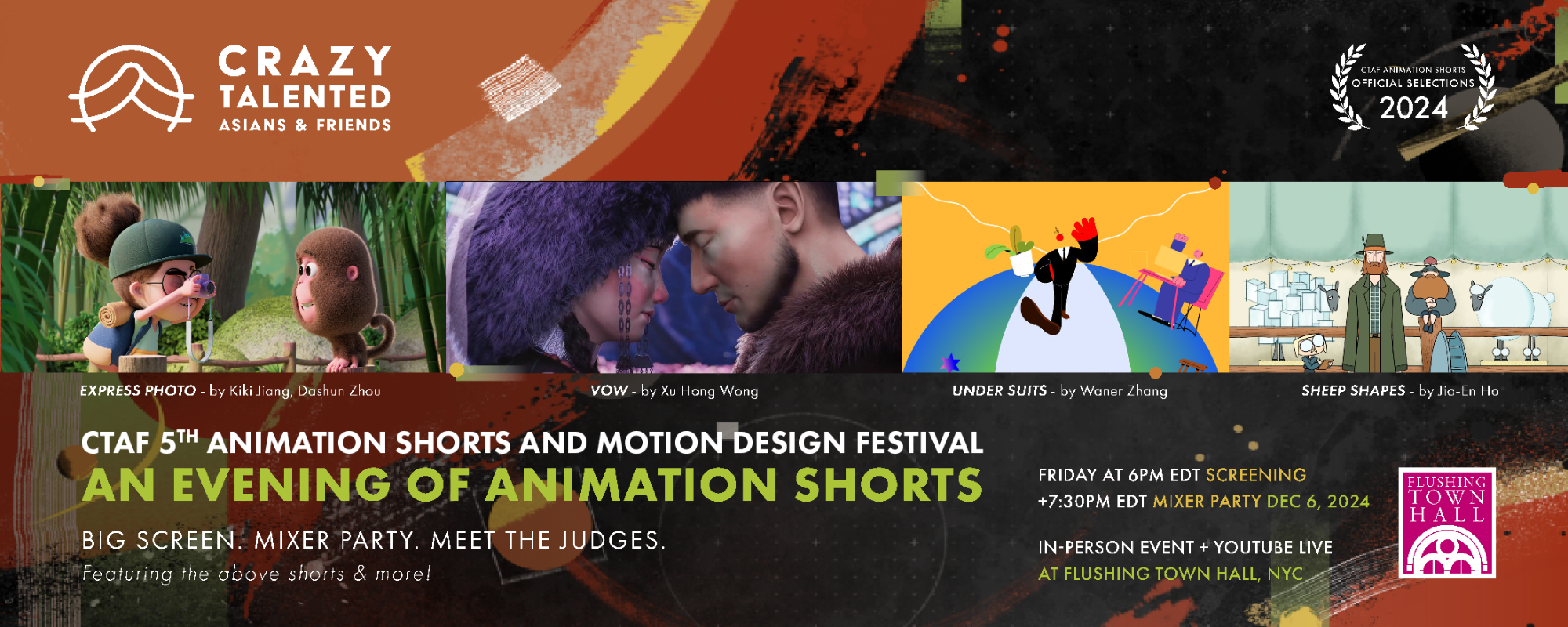 Crazy Talented Asians & Friends: 5th Animation Festival for Short Films and Motion Graphics